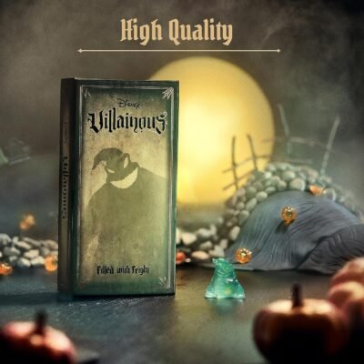 Ravensburger Disney Villainous Filled with Fright - Strategy Board Game - Join Oogie Boogie, Lock, Jack Skellington, and More - The Latest Villainous Expansion - Award-Winning Line - Ages 10+